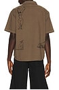 view 2 of 5 Crooked Face Short Sleeve Shirt in Brown
