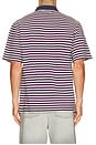 view 2 of 5 Flag Striper Polo Shirt in Purple Pink