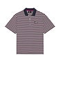 view 4 of 5 Flag Striper Polo Shirt in Purple Pink