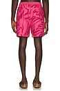 view 2 of 5 Birds Fly Free Swim Shorts in Purple Pink