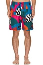 view 3 of 3 Distorted Water Swim Shorts in Multi