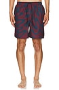view 5 of 6 Splashed Swim Shorts in Burgundy