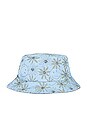 view 3 of 3 x SMILEY Modern Smiley Daisy Bucket Hat in Blue