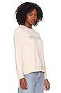 view 2 of 4 Terry Cloth Be Nice Crewneck Sweatshirt in Cream
