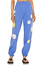 view 1 of 4 PANTALON SWEAT SMILEY GOOD FOR YOU in Blue