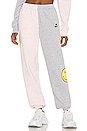 view 1 of 5 x SMILEY Smile For Me Sweatpant in Pink