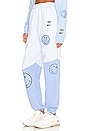view 3 of 5 Smiley Tonal Sweats in Blue