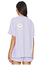 view 3 of 5 Smiley Oversized Tee in Blue