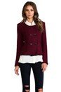 view 1 of 8 Savi Boucle Jacket in Cherry