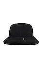 view 3 of 4 Fleece Bucket Hat in Black