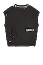 view 2 of 4 Distressed Knit Layered Sweater Vest in Black