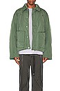 view 4 of 6 Contrast Knitted Flight Jacket in Laurel Green