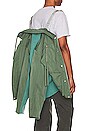 view 5 of 6 Contrast Knitted Flight Jacket in Laurel Green