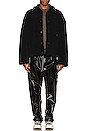 view 5 of 5 BLOUSON in Fuzzy Black