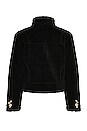 view 2 of 5 Intervein Stitch Fleece Jacket in Black