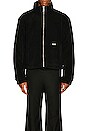 view 3 of 5 Intervein Stitch Fleece Jacket in Black