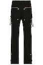 view 3 of 5 Tulwar Cut Military Work Straight Pant in Faded Black