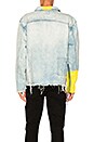 view 5 of 7 Yellow Sleeve Denim Jacket in Denim & Yellow