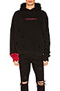 view 1 of 4 CHEMIST 디스트레스드 후디 in Black