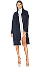 view 1 of 4 MANTEAU EN LAINE MERINOS AVEC CEINTURE in Navy