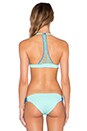 view 4 of 5 Y Back Halter Bikini Top in Mint Green