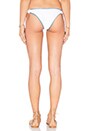 view 3 of 4 Side Tie Bikini Bottom in White
