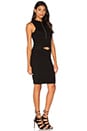 view 2 of 3 Cut Out Midi Dress in Black