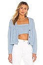 view 1 of 5 Lu Cardigan Set in Baby Blue