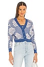 view 3 of 6 Meg Cardigan Set in Blue Shell