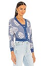 view 4 of 6 Meg Cardigan Set in Blue Shell