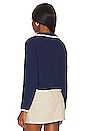 view 3 of 4 Corina Polo Sweater in Navy