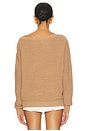 view 3 of 4 The Off Shoulder Sweater in Camel