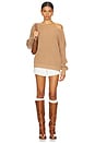 view 4 of 4 The Off Shoulder Sweater in Camel