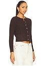 view 2 of 4 Valerie Cardigan in Chocolate