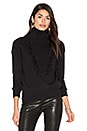 view 1 of 4 Fringe Turtleneck Sweater in Black