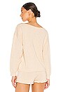 view 3 of 5 Jaime Off The Shoulder Sweater in Creme