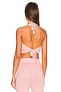 view 3 of 4 Greta Halter Top in Gossamer Pink
