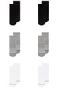 view 3 of 4 6 Pack Classic Athletic Low Cut Socks in Assorted