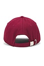view 2 of 3 Monologo Embroidery Baseball Cap in Deep Rouge
