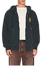 view 2 of 5 Washed Premium Vintage Logo Zip Hoodie in Nurture Navy
