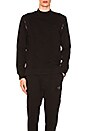 view 1 of 5 Shoulder Zip Sweatshirt in Black