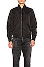 view 3 of 6 CHAQUETA LOGO BOMBER in Black