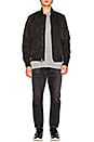view 6 of 6 CHAQUETA LOGO BOMBER in Black