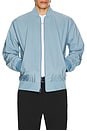 view 3 of 4 BLOUSON BOMBER MATTE in Faded Denim
