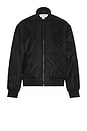 view 1 of 4 Nylon Bomber Jacket in Black