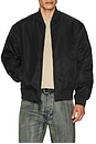 view 3 of 4 Nylon Bomber Jacket in Black