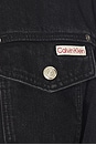 view 5 of 5 80s Icon Trucker Jacket in Black Shine