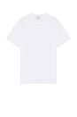 view 1 of 3 Smooth Cotton Monogram Logo T-Shirt in Brilliant White