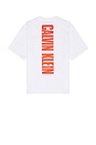 view 2 of 4 Relaxed Vertical Logo Tee in Brilliant White