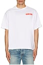 view 4 of 4 Relaxed Vertical Logo Tee in Brilliant White